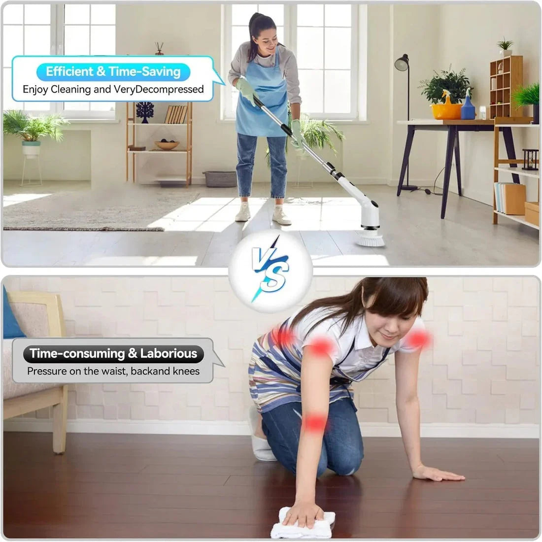 9 in 1 Heavy Duty Rechargeable Scrubber
